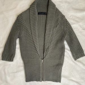 Zara zip-up knit jacket